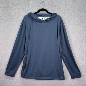 Anderson Ord Hoodie Mens XXL Slate Blue Pullover Performance Basic Golf Preppy